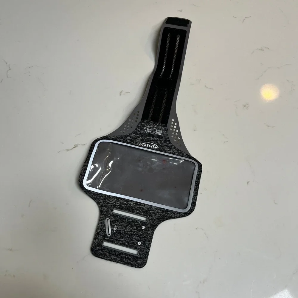 StayFit+ Universal Sports Armband Phone Holder Heather‎ Gray Adjustable Running